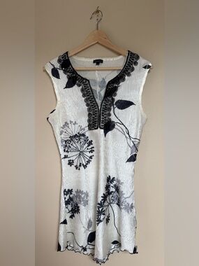 Komarov Dandelion Cream & Black Elegant Tunic/Blouse - Large